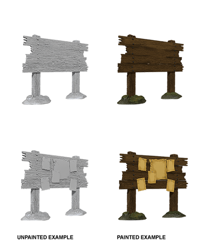 WizKids Deep Cut Unpainted Miniatures: W10 Bounty Board