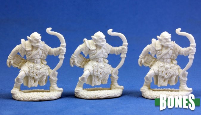 Dark Heaven Bones: Bones: Orc Archers (3) Miniature