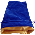 Metallic Dice: 4"x 6" Velvet Dice Bag with Satin Lining