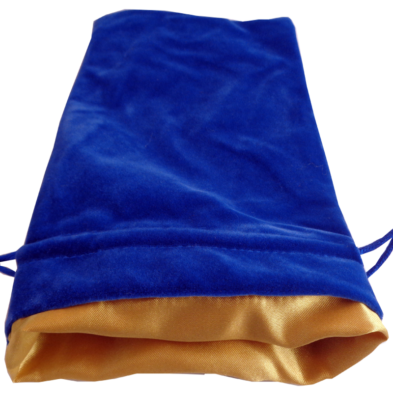 Metallic Dice: 4"x 6" Velvet Dice Bag with Satin Lining