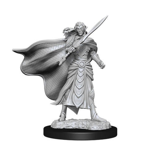 Magic the Gathering Unpainted Minis: W02 Elf Fighter & Elf Cleric