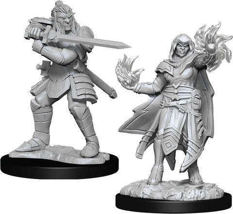 D&D Nolzur's Marvelous Miniatures: W15 Hobgoblin Fighter Male & Hobgoblin Wizard Female