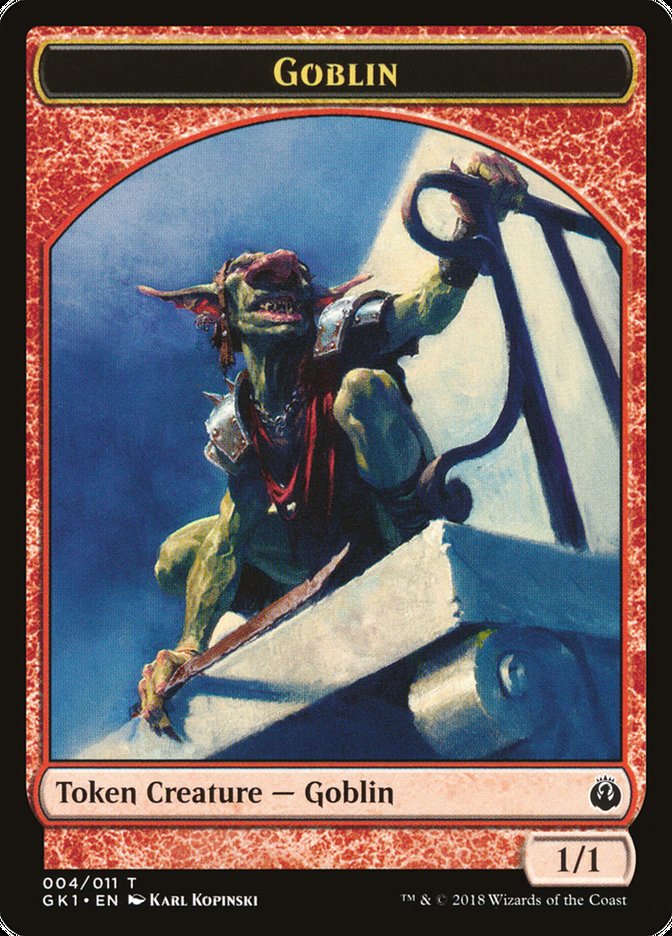Weird // Goblin Double-Sided Token [Guilds of Ravnica Guild Kit Tokens]