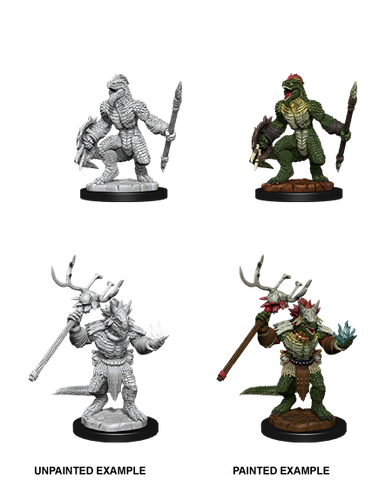 D&D Nolzur's Marvelous Unpainted Miniatures: W12 Lizardfolk & Lizardfolk Shaman