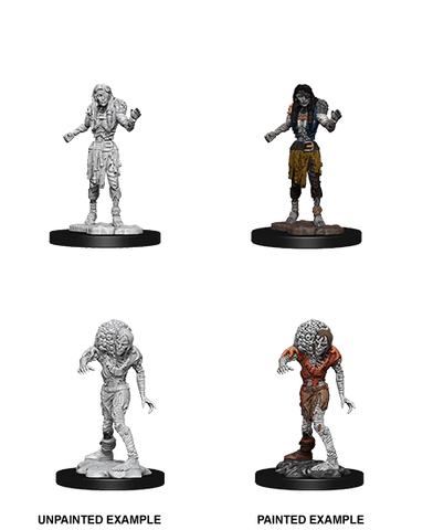 D&D Nolzur's Marvelous Unpainted Miniatures: W14 Drowned Assassin & Drowned Ascetic