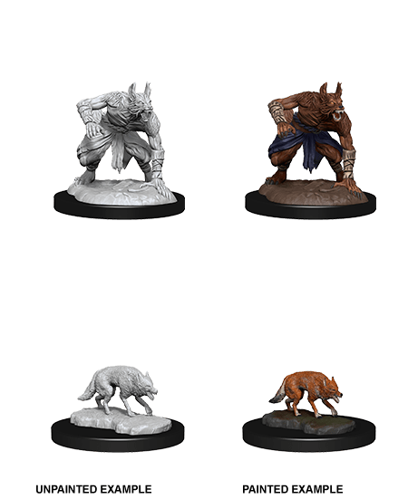 D&D Nolzur's Marvelous Unpainted Miniatures: W14 Jackalwere & Jackal