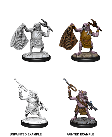 D&D Nolzur's Marvelous Unpainted Miniatures: W14 Kuo-Toa & Kuo-Toa Whip