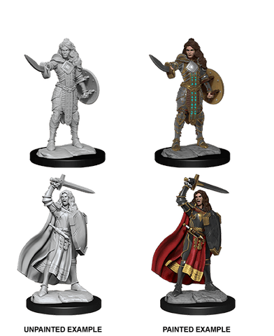 Pathfinder Deep Cuts Unpainted Miniatures: W14 Human Champion Female