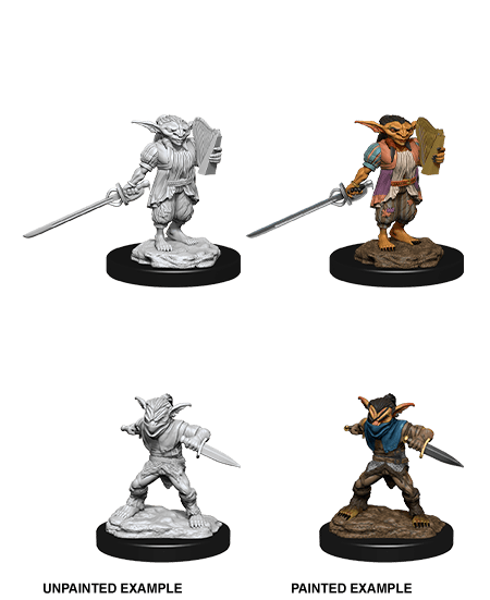 D&D Nolzur's Marvelous Unpainted Miniatures: W15 Male Goblin Rogue & Female Goblin Bard