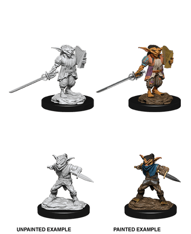 D&D Nolzur's Marvelous Unpainted Miniatures: W15 Male Goblin Rogue & Female Goblin Bard