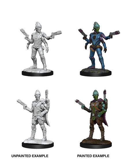 Starfinder Deep Cuts Unpainted Miniatures: W15 Kasatha Operative