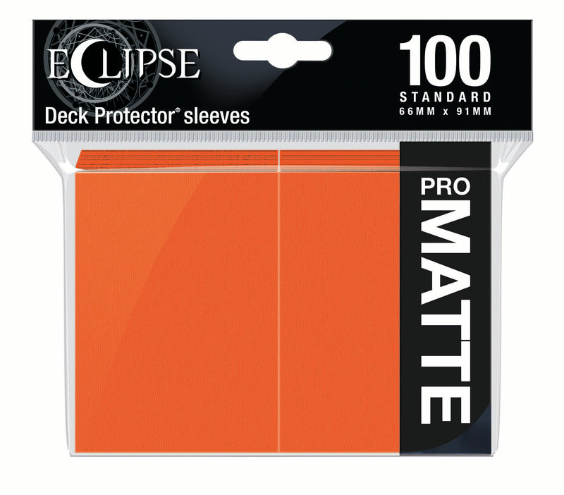 Ultra PRO: Standard 100ct Sleeves - Eclipse Matte (Pumpkin Orange)