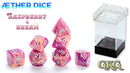 Aether Dice: Raspberry & Cream (7)