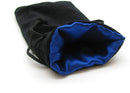 Koplow: 4"x8" Black Velvet with Satin Lining Dice Bag