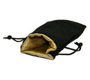 Koplow: 4"x8" Black Velvet with Satin Lining Dice Bag