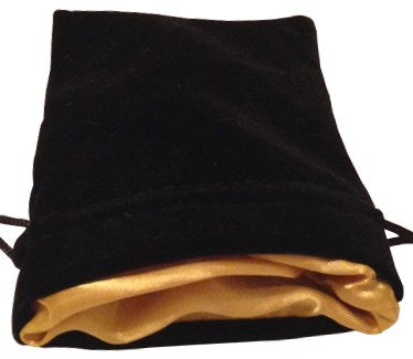 Metallic Dice: 4"x 6" Velvet Dice Bag with Satin Lining
