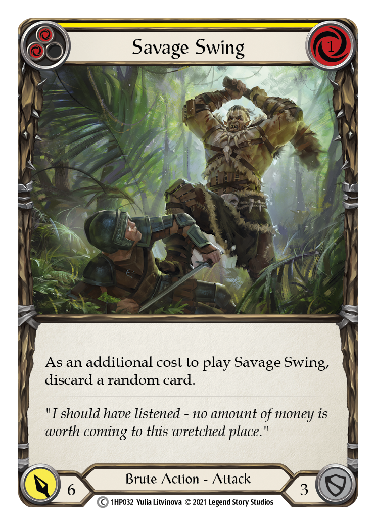 Savage Swing (Yellow) [1HP032] (History Pack 1)