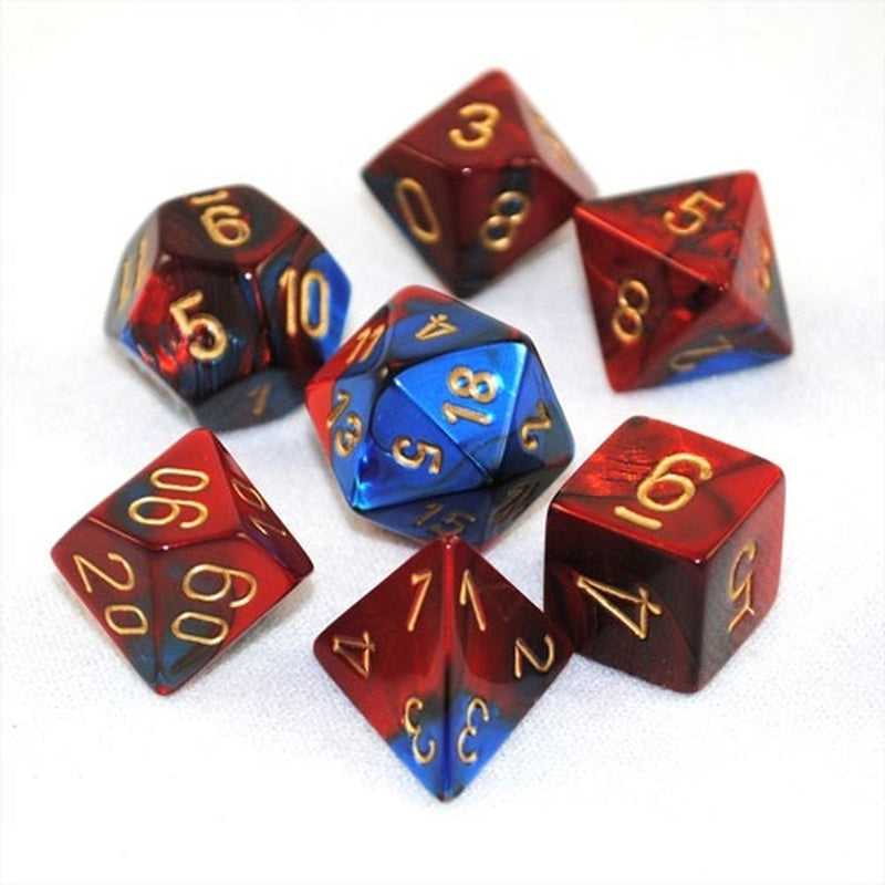 Gemini: Polyhedral Blue Red/Gold (7)