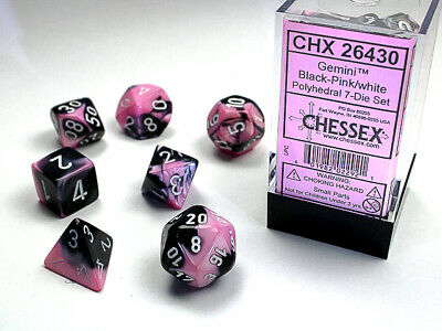 Gemini: Polyhedral Black Pink/White (7)