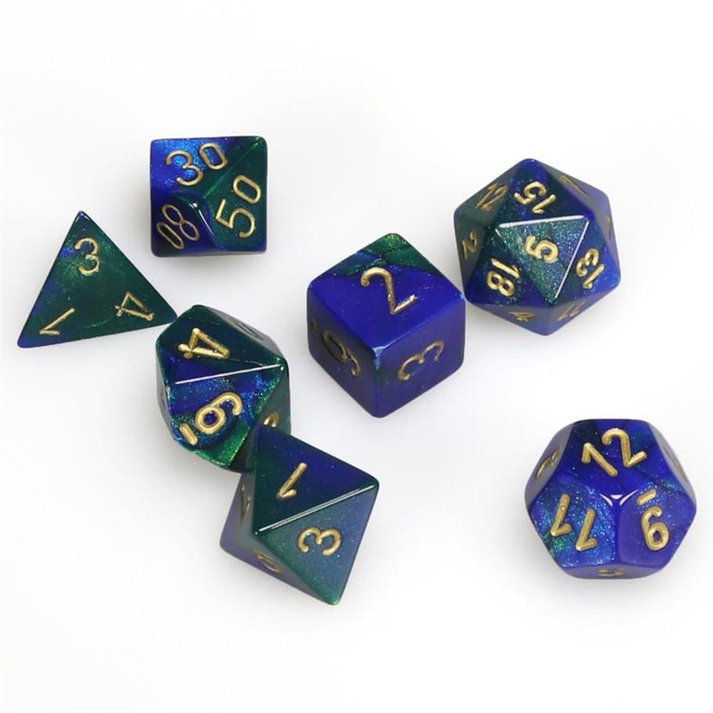 Gemini: Polyhedral Blue Green/Gold (7)