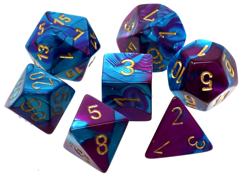 Gemini: Polyhedral Purple Teal/Gold (7)