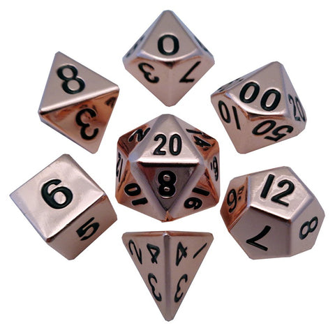 16mm Copper Metal Dice Set