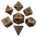 16mm Antique Gold Metal Dice Set
