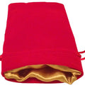Metallic Dice: 4"x 6" Velvet Dice Bag with Satin Lining