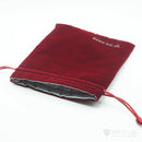 Satin lined Velvet Dice Bag - Medium Crimson