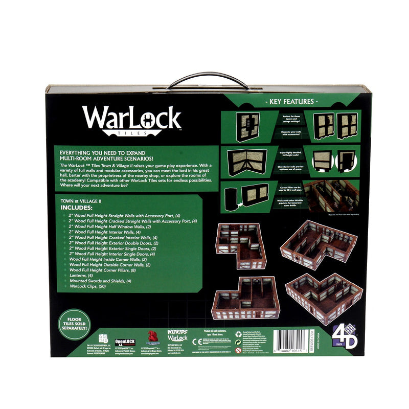 WarLock Tiles: Town & Village II - Full Height Plaster Walls - Expansion