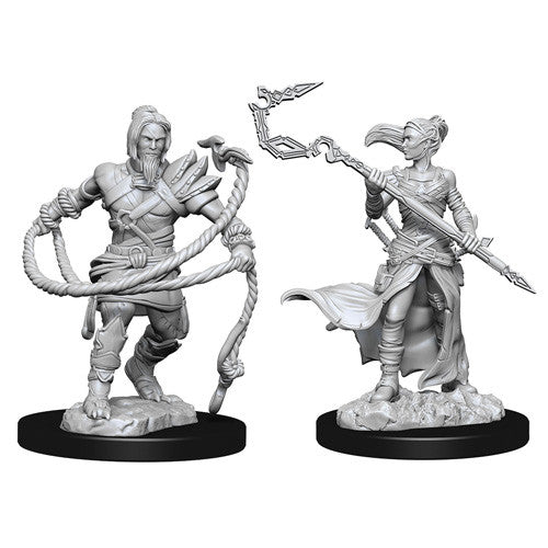 Magic the Gathering Unpainted Minis: W01 Stoneforge Mystic & Kor Hookmaster