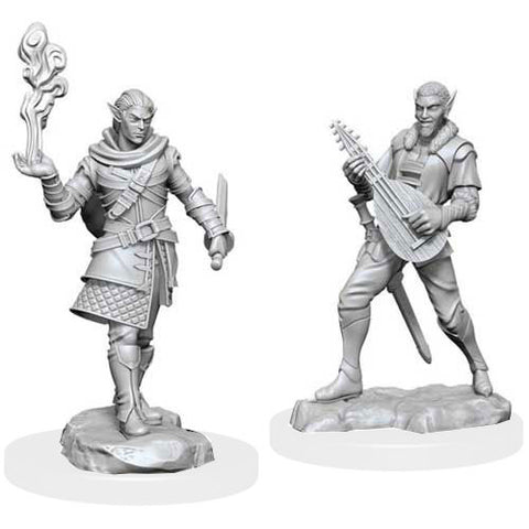 Critical Role Unpainted Miniatures: W01 Pallid Elf Rogue & Bard
