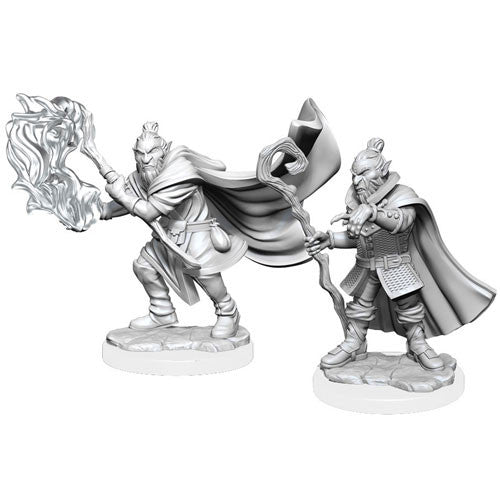 Critical Role Unpainted Miniatures: W01 Male Hobgoblin Wizard & Druid