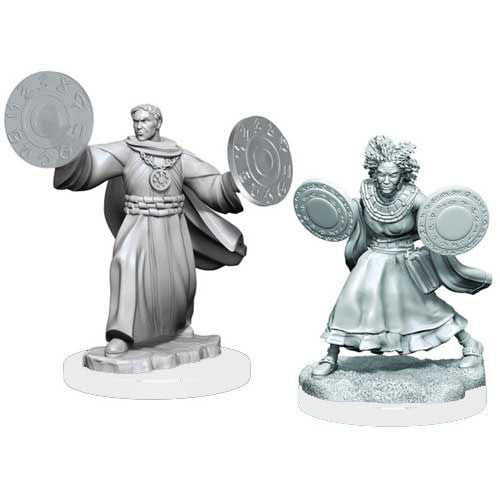 Critical Role Unpainted Miniatures: W01 Human Graviturgy & Chronurgy Wizards