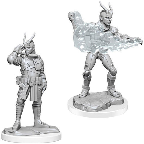 Starfinder Battles Deep Cuts Unpainted Minis: W17 Male Lashunta Technomancer