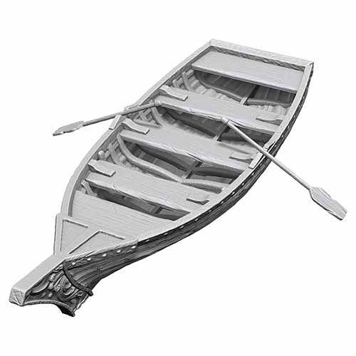 Wizkids Deep Cuts Unpainted Minis: W18 Rowboat & Oars